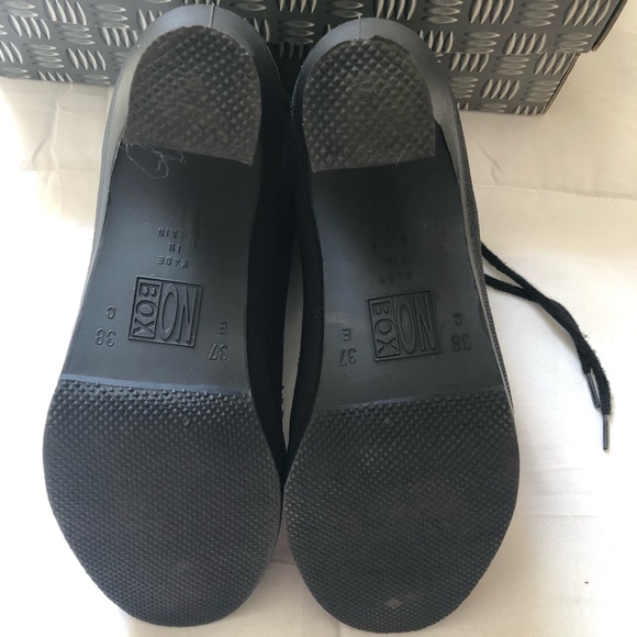 NoBox Black Heeled High-Top Sneaker Booties from the 1990’s. Size 37 - Picture 6 of 6